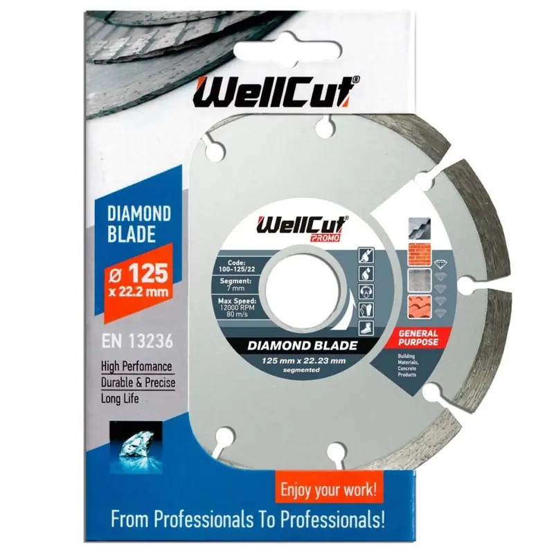 Tarcza diamentowa tnąca Wellcut Ø125
