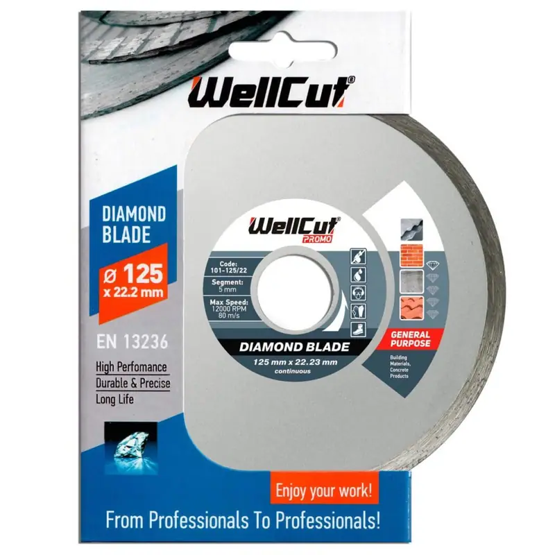 Tarcza diamentowa tnąca Wellcut Ø125