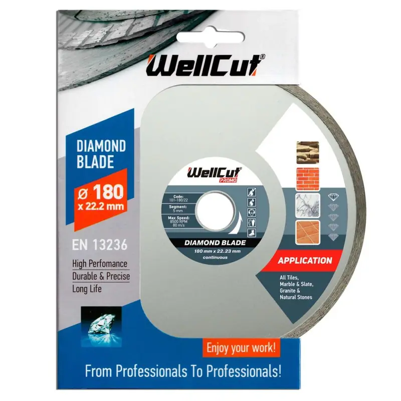 Tarcza diamentowa tnąca Wellcut Ø180