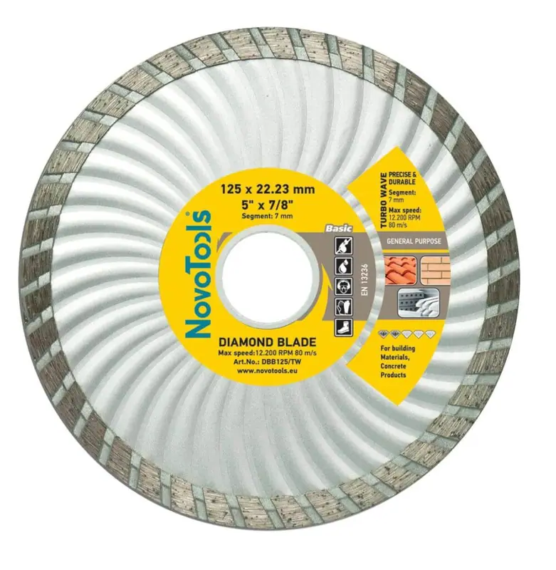 Tarcza diamentowa tnąca NovoTools Ø125×7 Turbo