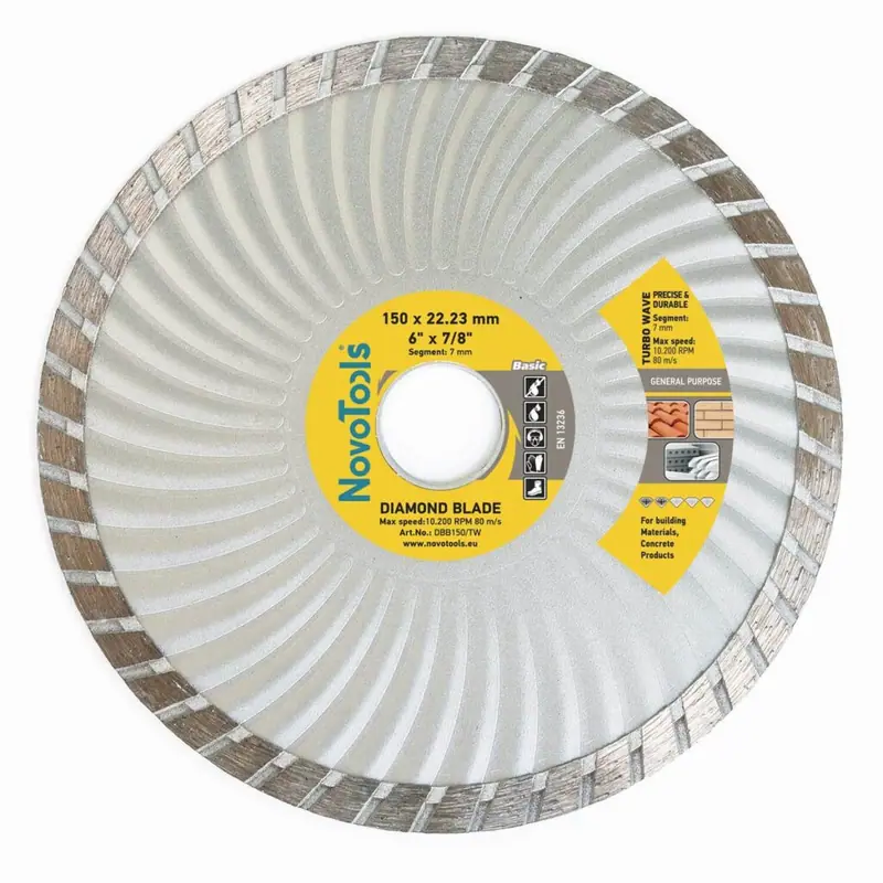 Tarcza diamentowa tnąca NovoTools Ø150×7 Turbo