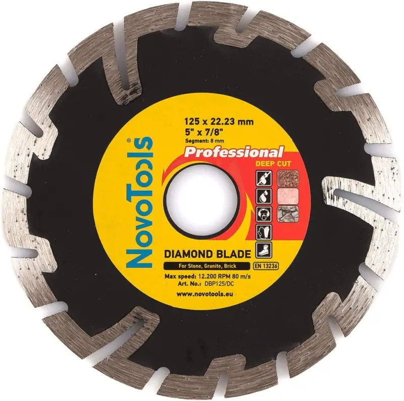 Tarcza diamentowa tnąca NovoTools Ø125×8