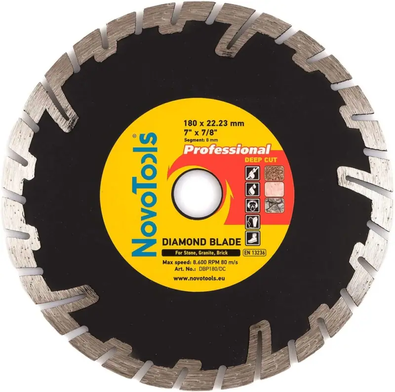Tarcza diamentowa tnąca NovoTools Ø180×8