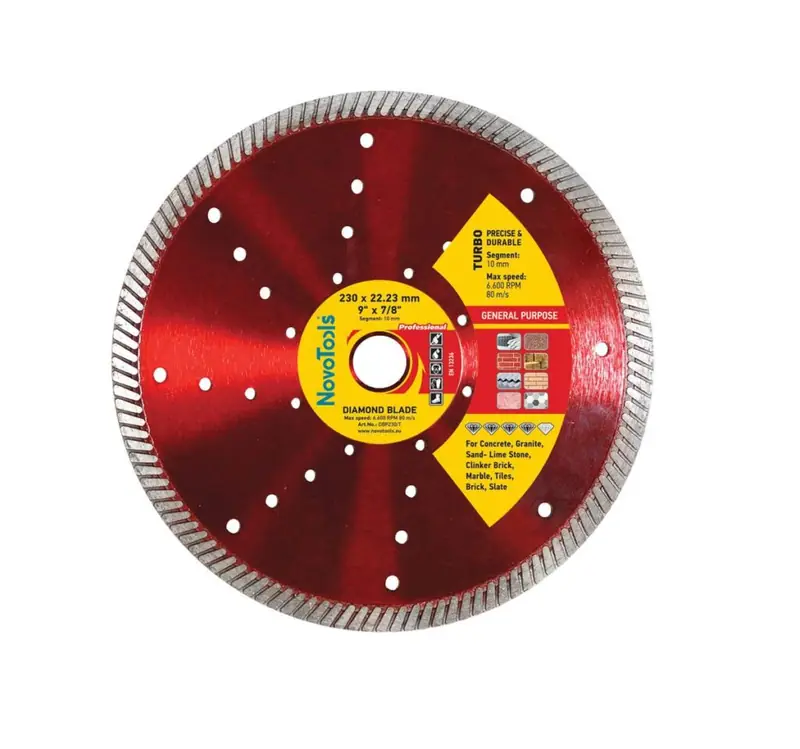 Tarcza diamentowa tnąca NovoTools Ø230×10 Turbo