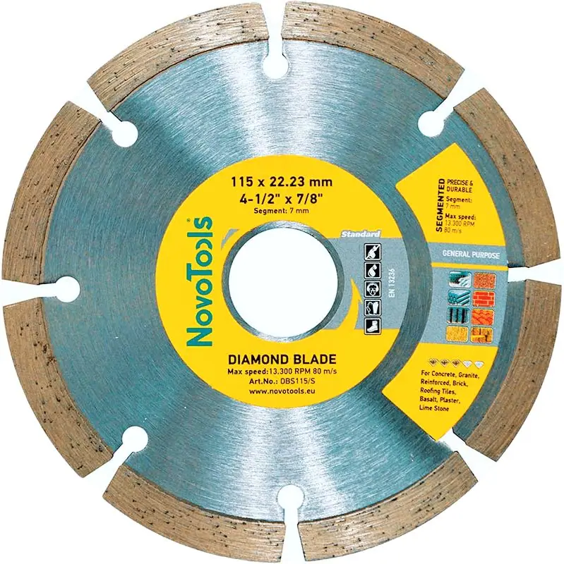 Tarcza diamentowa tnąca NovoTools Ø115×7