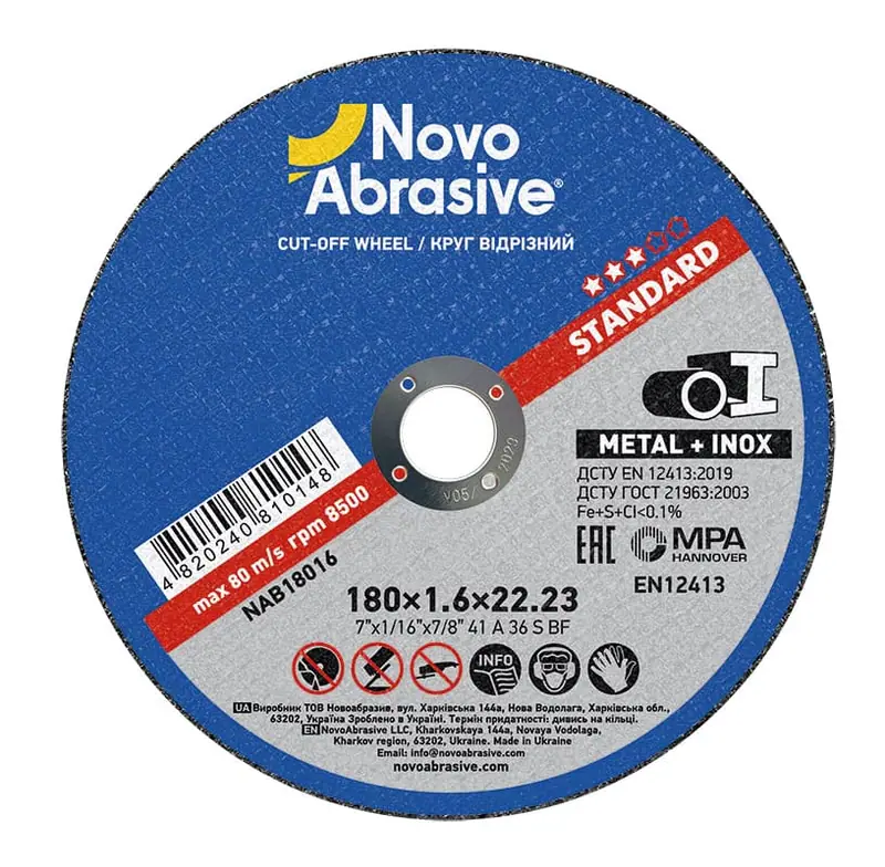 Trennscheibe NovoAbrasive Ø180×1.6