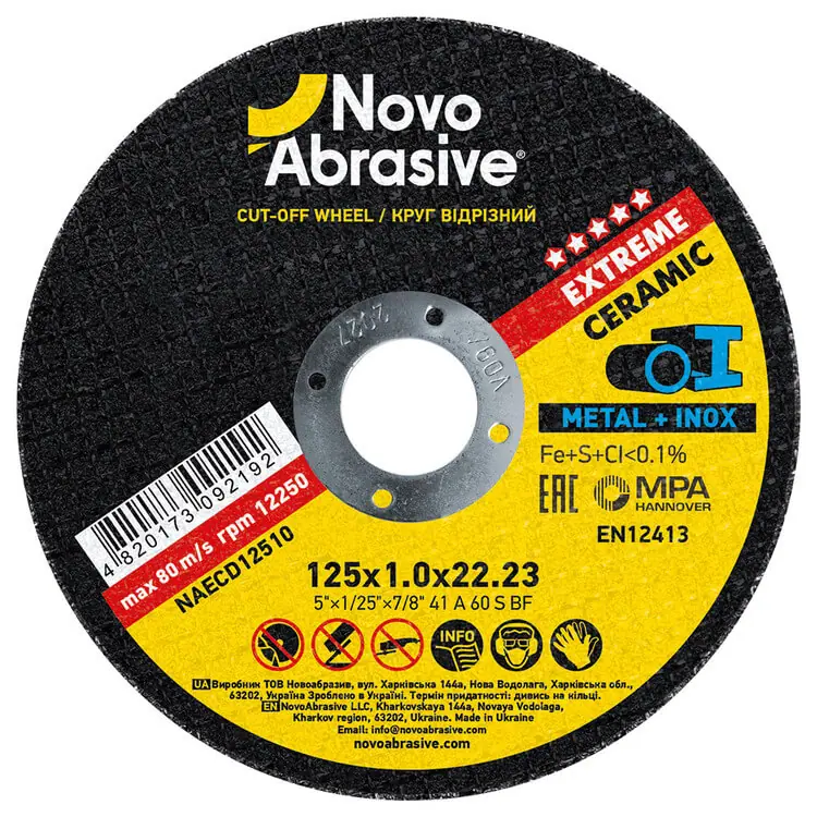 Trennscheibe NovoAbrasive Ø125×1