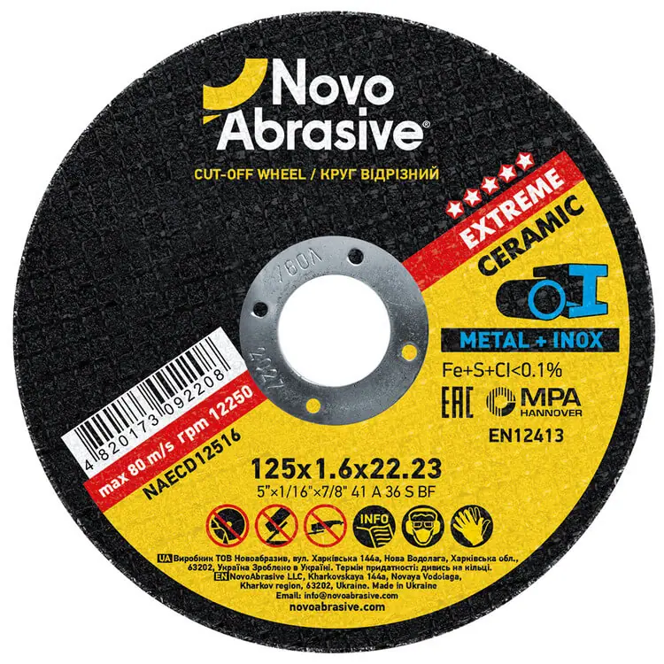 Trennscheibe NovoAbrasive Ø125×1.6