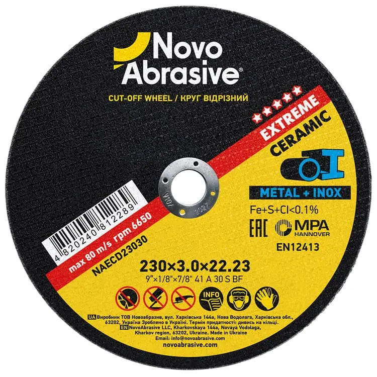 Trennscheibe NovoAbrasive Ø230×3