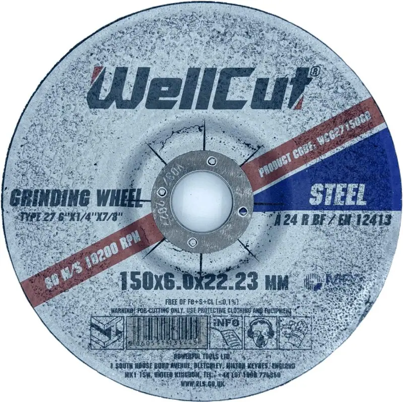 Tarcza szlifierska Wellcut Ø150×6 T27