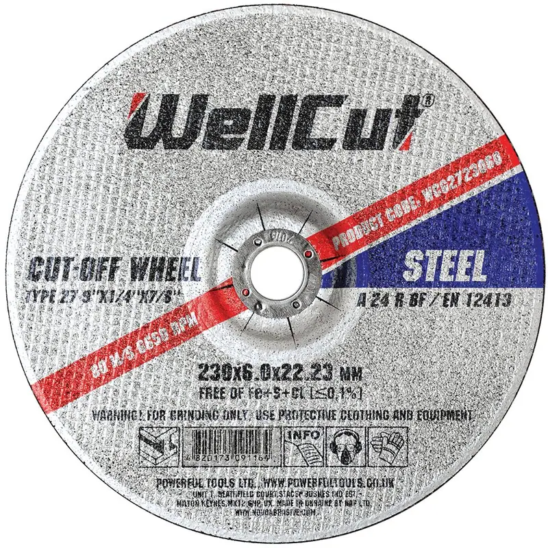 Tarcza szlifierska Wellcut Ø230×6 T27