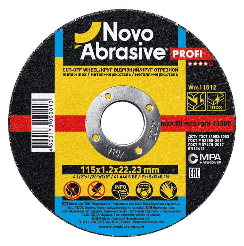 Trennscheibe NovoAbrasive Ø115×1.2