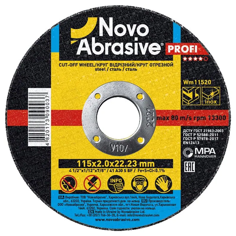Trennscheibe NovoAbrasive Ø115×2.0