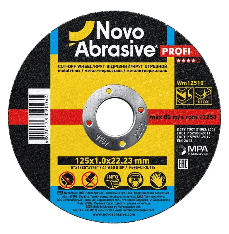 Trennscheibe NovoAbrasive Ø125×1