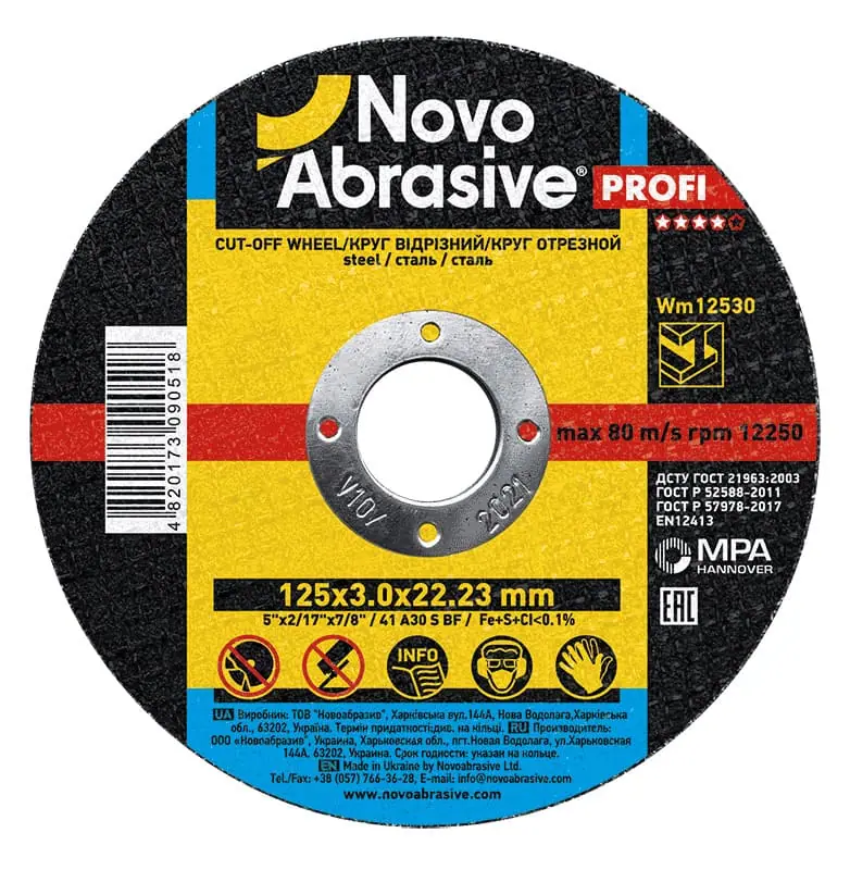 Trennscheibe NovoAbrasive Ø125×3