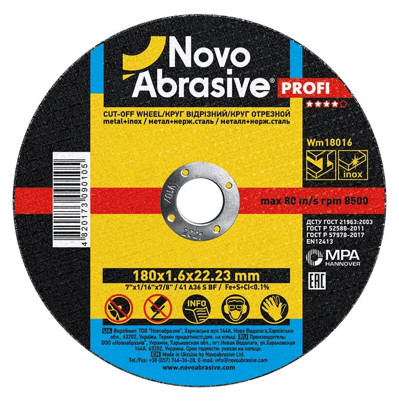 Trennscheibe NovoAbrasive Ø180×1.6