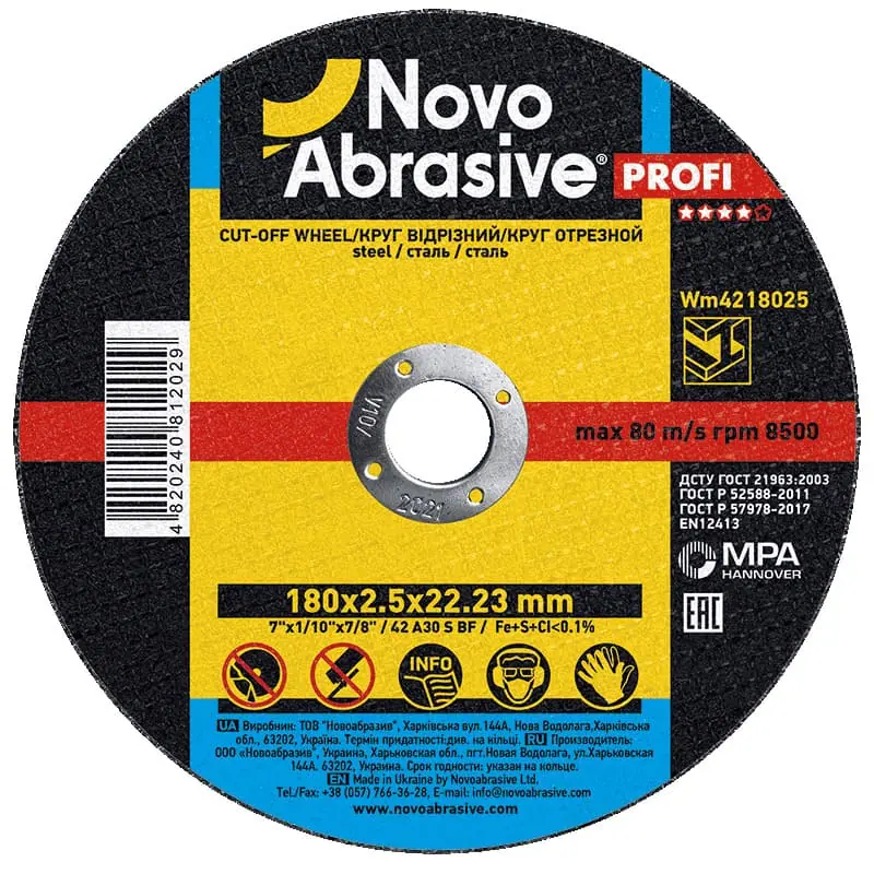 Trennscheibe NovoAbrasive Ø180×2.5